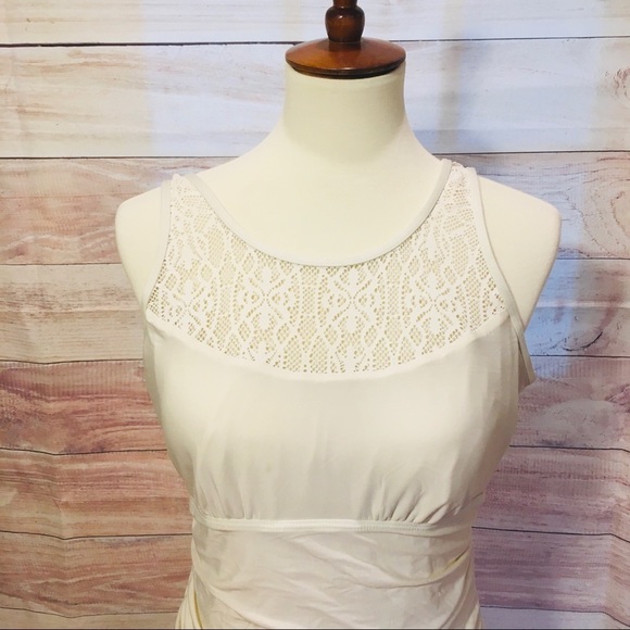 Athena Shirred Swim Dress - Picture 3 of 7